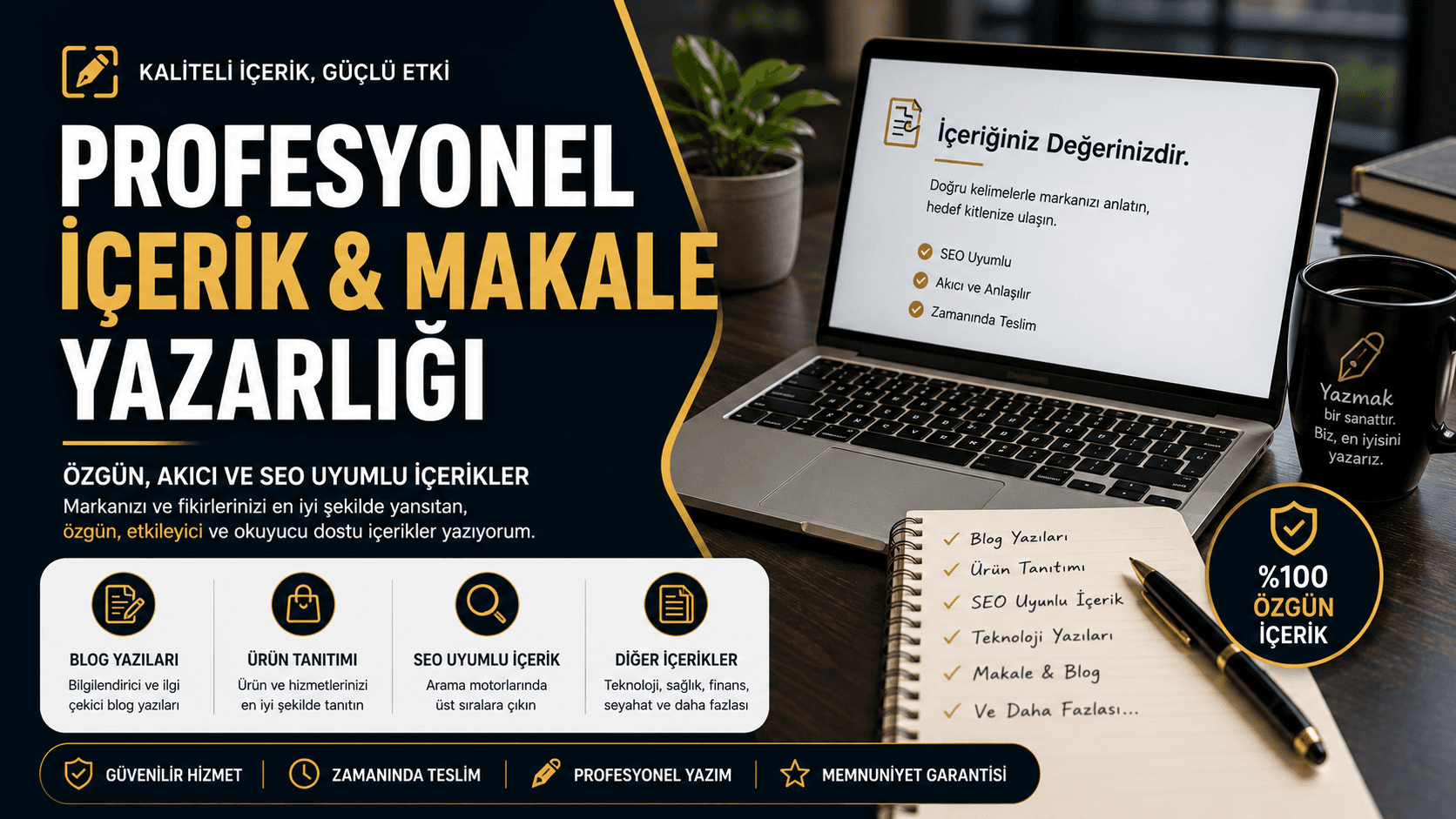 Özgün, Akıcı ve İlgi Çekici Blog Makaleleri Profesyonelce Yazıyorum