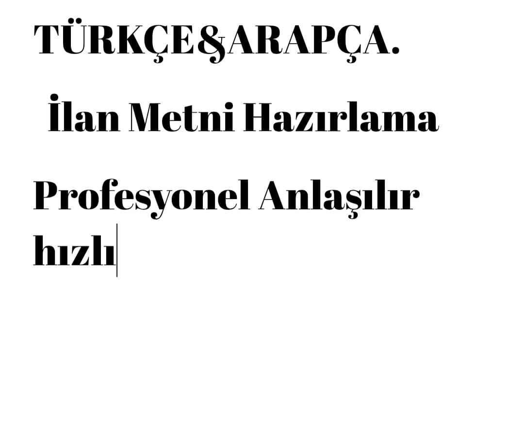 Türkçe - Arapça Profesyonel Çeviri Hizmeti