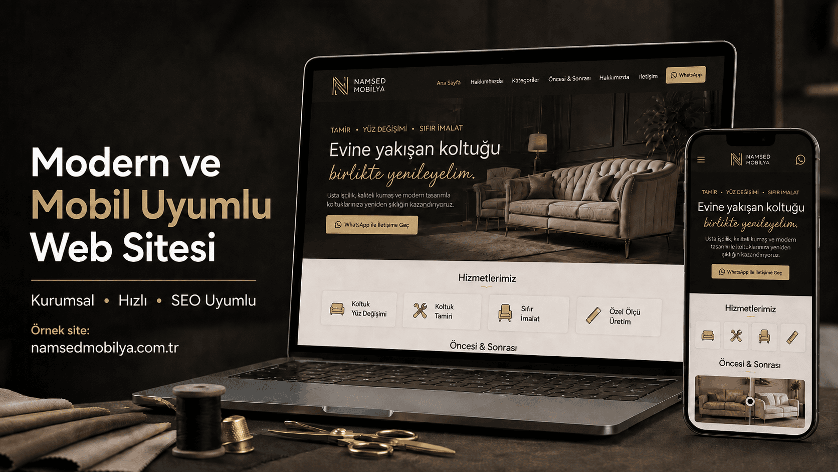 Modern ve Mobil Uyumlu Kurumsal Web Sitesi Hazırlıyorum