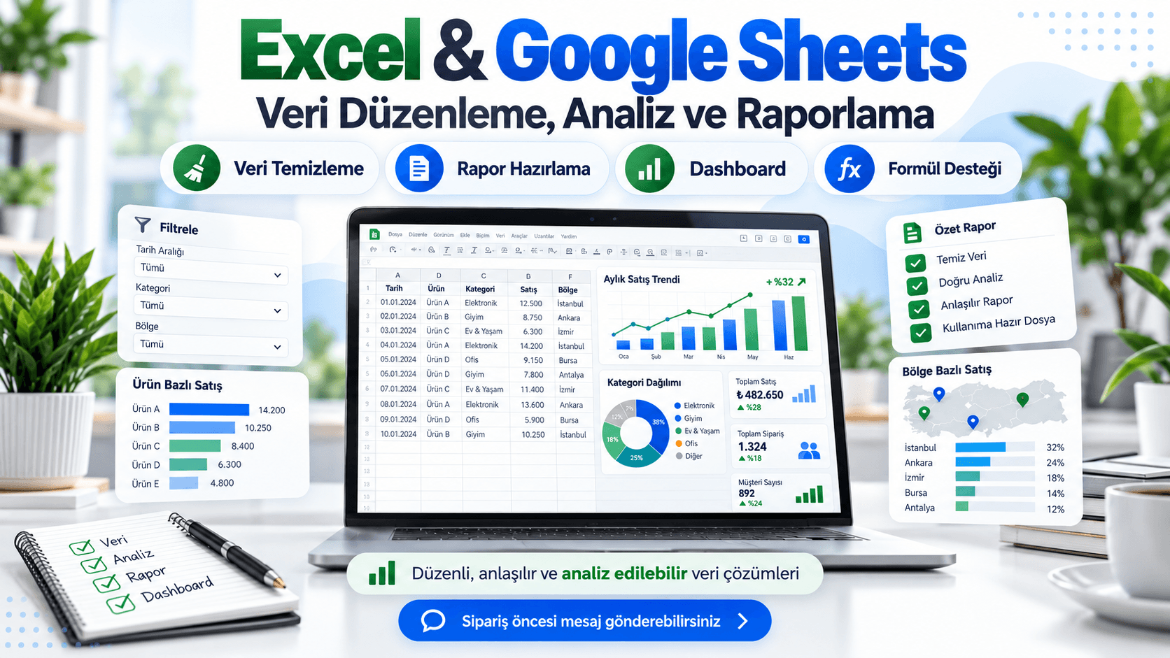 Excel ve Google Sheets ile Veri Analizi ve Raporlama